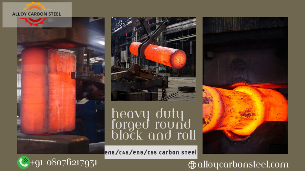 En8/c45/en9/c55 carbon steel heavy duty forged or machined blocks and rounds in Hyderabad